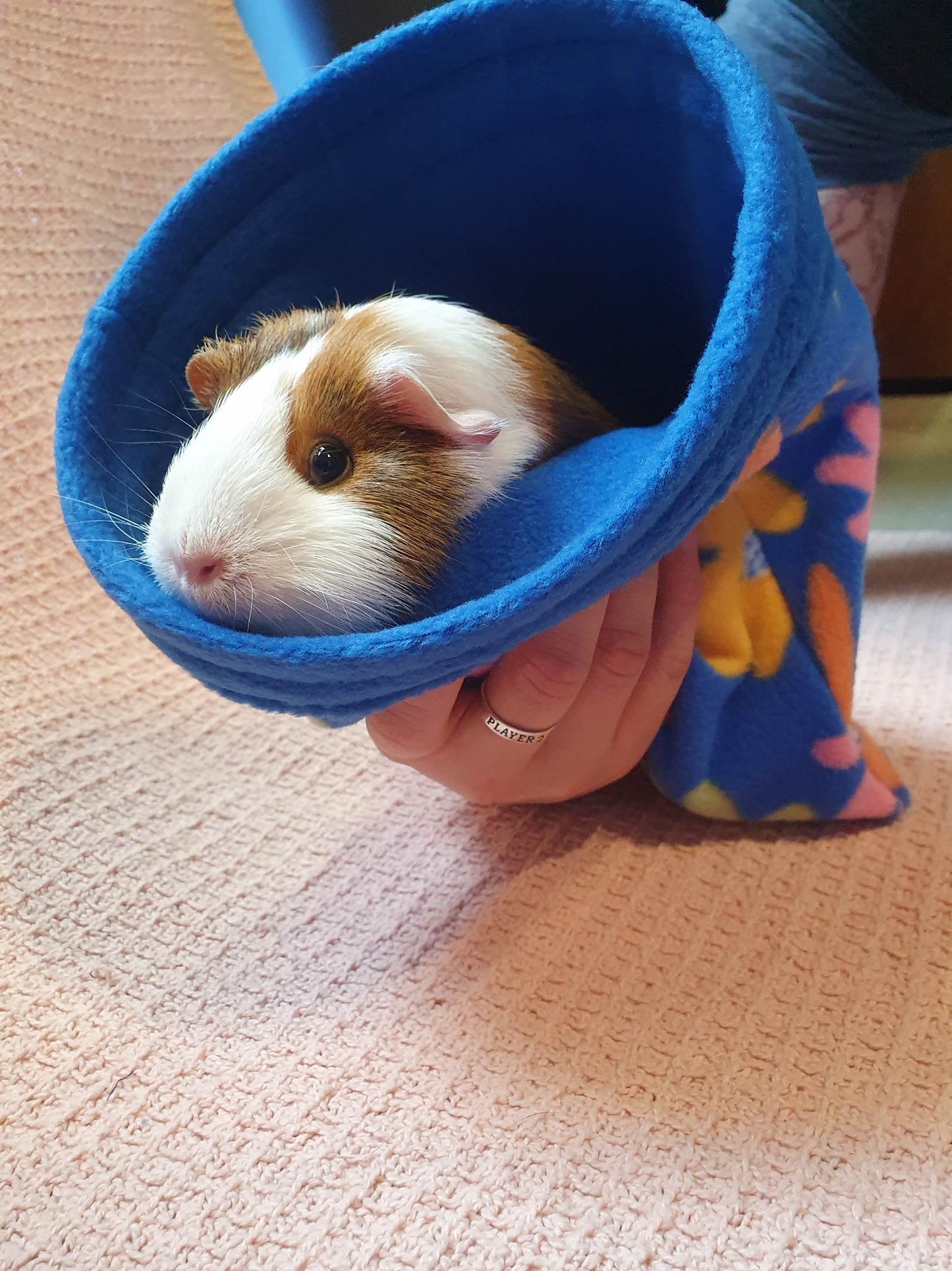 Handmade cuddle pouches / cuddle sacks for small animals like Guinea Pigs